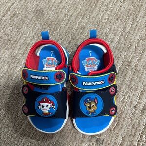 Paw Patrol Kids Sandals - Red, Blue, and Black